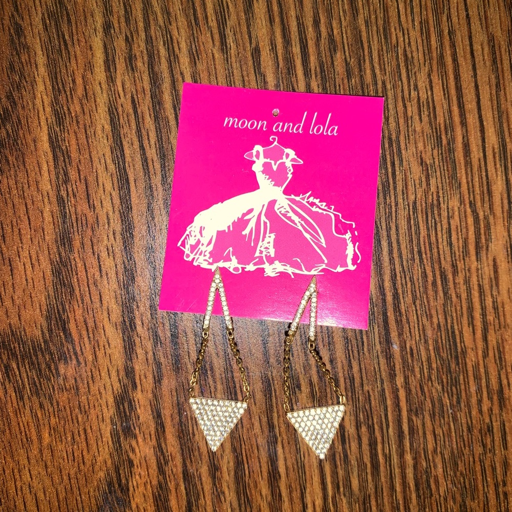 moon and lola dangly earrings